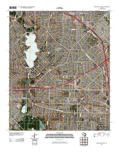 White Rock Lake 2010 topographic map thumbnail