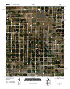 Lazbuddie SE 2010 topographic map thumbnail