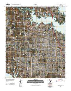 Lewisville West 2010 topographic map thumbnail