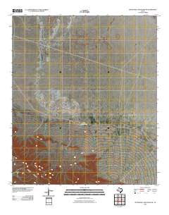 Bitter Well Mountain SW 2010 topographic map thumbnail