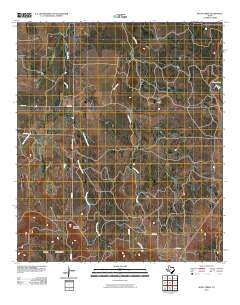 Bluff Creek 2010 topographic map thumbnail