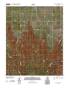 Luttrell Springs 2010 topographic map thumbnail