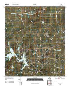 Tehuacana 2010 topographic map thumbnail
