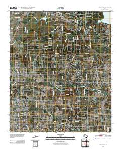 Colleyville 2010 topographic map thumbnail