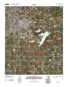 Corsicana 2010 topographic map thumbnail