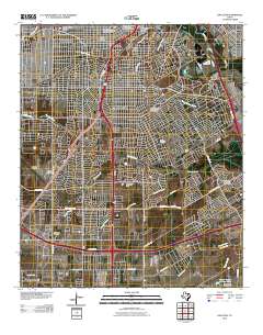 Oak Cliff 2010 topographic map thumbnail