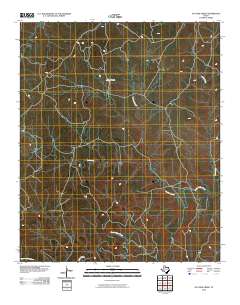 Ox Yoke Creek 2010 topographic map thumbnail