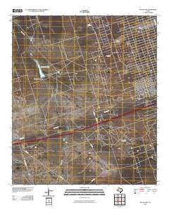 Pyote East 2010 topographic map thumbnail