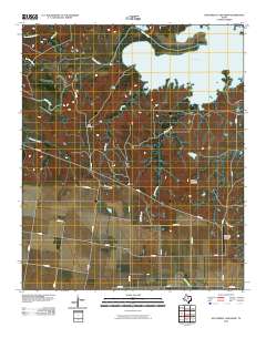 Southwest Lake Kemp 2010 topographic map thumbnail