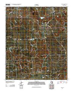 Caddo 2010 topographic map thumbnail