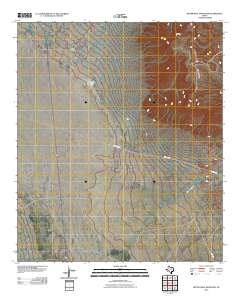 Bitter Well Mountain 2010 topographic map thumbnail