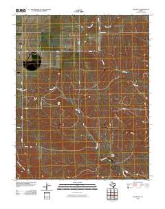 Booker SE 2010 topographic map thumbnail