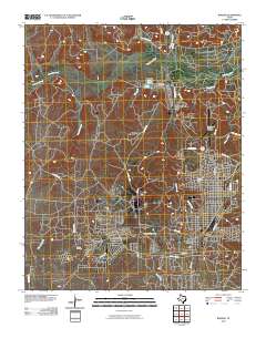 Borger 2010 topographic map thumbnail