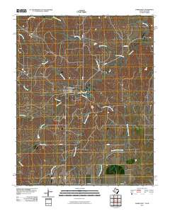 Darrouzett 2010 topographic map thumbnail