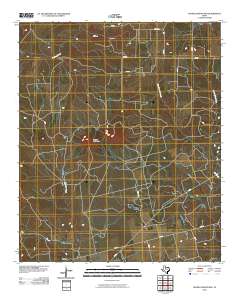 Double Mountains 2010 topographic map thumbnail