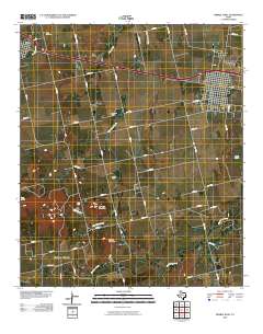 Merkel West 2010 topographic map thumbnail