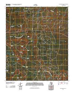 Justiceburg NW 2010 topographic map thumbnail
