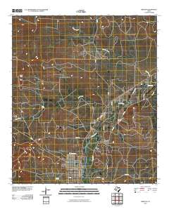 Mertzon 2010 topographic map thumbnail