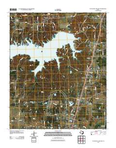 Pat Mayse Lake East 2011 topographic map thumbnail