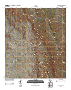 Guadalupe Pass 2011 topographic map thumbnail