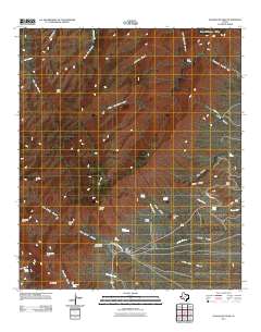 Guadalupe Peak 2011 topographic map thumbnail
