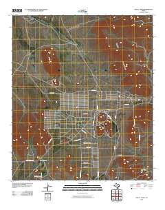 Hueco Tanks 2010 topographic map thumbnail
