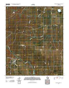 Roaring Springs 2010 topographic map thumbnail