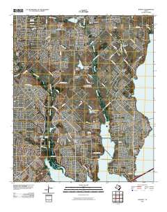 Rowlett 2010 topographic map thumbnail
