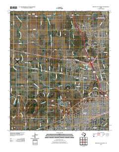 Wichita Falls West 2010 topographic map thumbnail