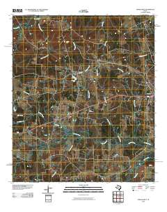 Tenaha West 2010 topographic map thumbnail