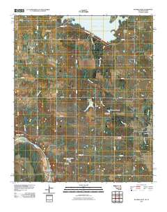 Waurika West 2010 topographic map thumbnail