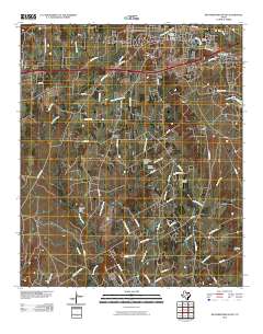Weatherford South 2010 topographic map thumbnail