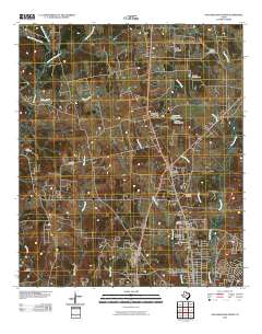 Nacogdoches North 2010 topographic map thumbnail