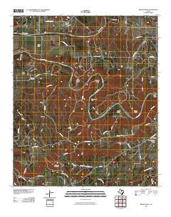 Brazos West 2010 topographic map thumbnail