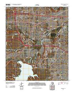 Benbrook 2010 topographic map thumbnail