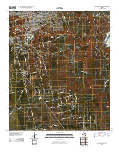 Big Spring South 2010 topographic map thumbnail