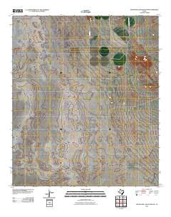Bitter Well Mountain NW 2010 topographic map thumbnail