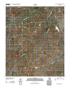 Archer City West 2010 topographic map thumbnail