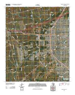 Abilene West 2010 topographic map thumbnail