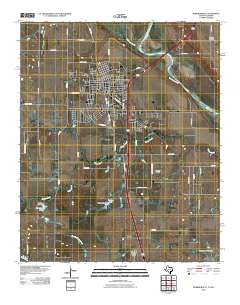 Burkburnett 2010 topographic map thumbnail
