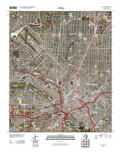 Dallas 2010 topographic map thumbnail