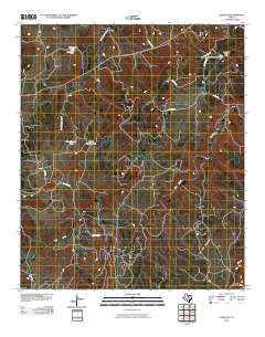 Caddo NE 2010 topographic map thumbnail