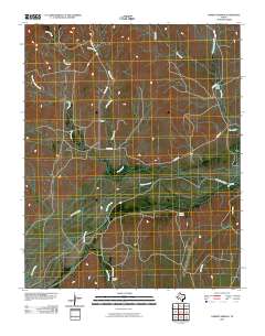 Garden Springs 2010 topographic map thumbnail