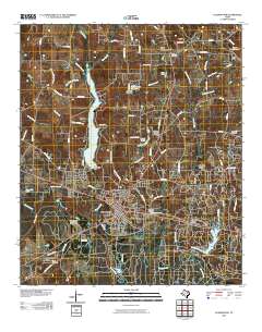 Gladewater 2010 topographic map thumbnail