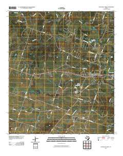Gatesville West 2010 topographic map thumbnail