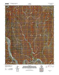 Gip Creek 2010 topographic map thumbnail