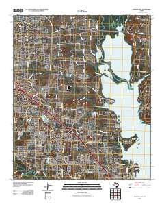 Denton East 2010 topographic map thumbnail
