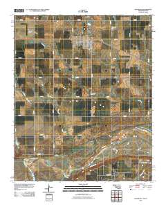 Grandfield 2010 topographic map thumbnail