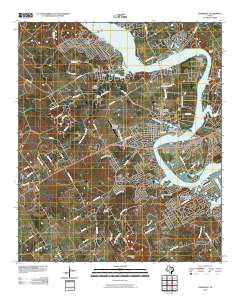 Granbury 2010 topographic map thumbnail