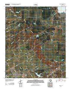Kerens 2010 topographic map thumbnail